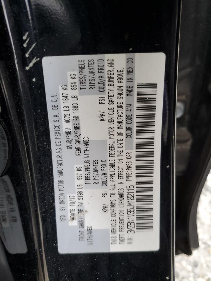 3MZBN1V35JM182115 2018 Mazda 3 Touring