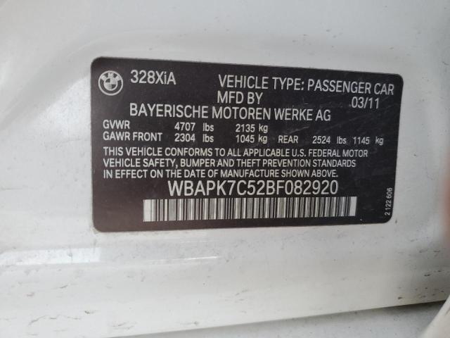 Lot #2429159424 2011 BMW 328 XI salvage car