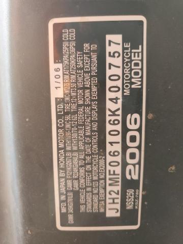 2006 HONDA NSS250 - JH2MF06106K400757