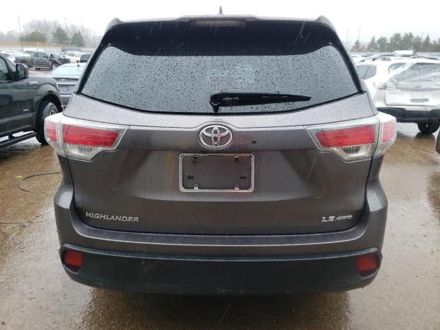 VIN 5TDBKRFH0ES065455 2014 Toyota Highlander, LE no.6