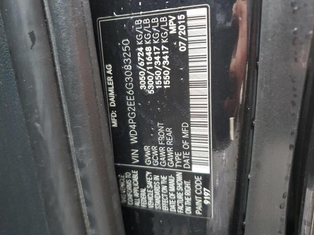 2016 MERCEDES-BENZ METRIS - WD4PG2EE6G3083250