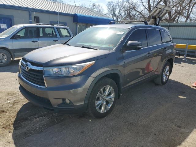 VIN 5TDJKRFH6FS103204 2015 Toyota Highlander, Xle no.1