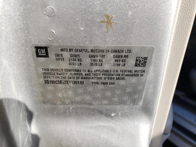 2014 Chevrolet Impala Limited Ltz VIN: 2G1WC5E32E1125149 Lot: 46966894