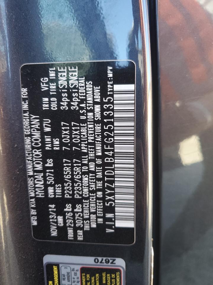 5XYZTDLB4FG251335 2015 Hyundai Santa Fe Sport