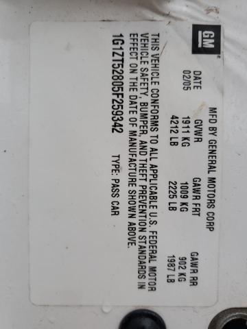 2005 Chevrolet Malibu Ls VIN: 1G1ZT52805F259342 Lot: 47025184