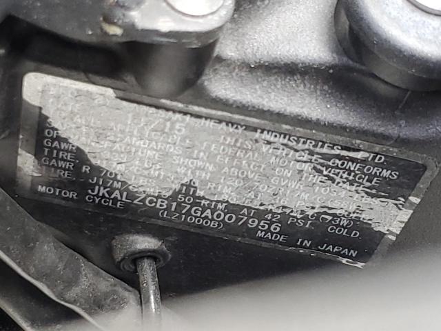 2016 KAWASAKI LZ1000 B JKALZCB17GA007956