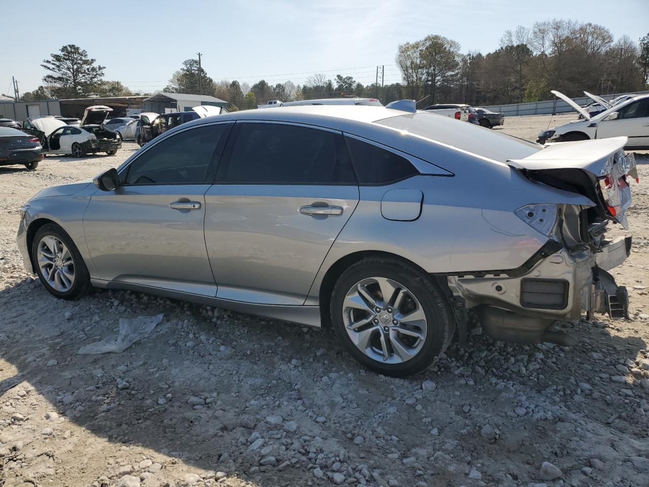 HONDA ACCORD LX 2018 silver  gas 1HGCV1F11JA055140 photo #3