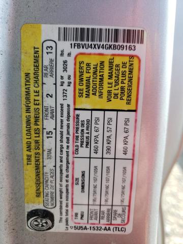 2016 FORD 350 TRANSI 1FBVU4XV4GKB09163