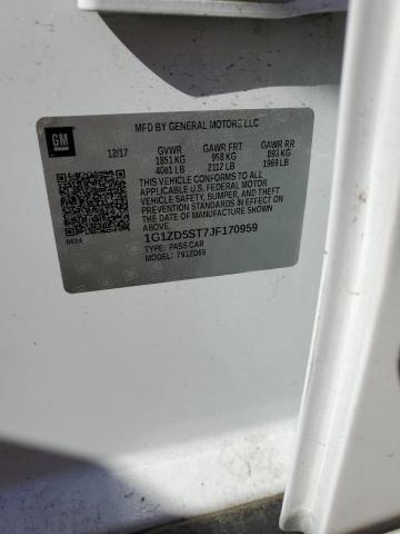 2018 Chevrolet Malibu Lt VIN: 1G1ZD5ST7JF170959 Lot: 48302944