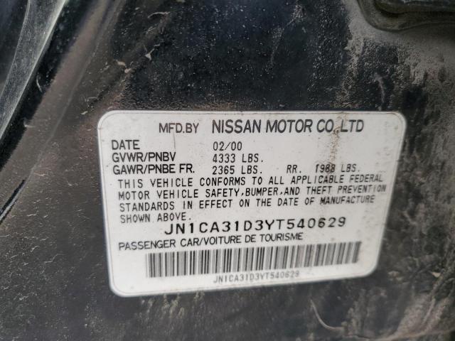 Lot #2469284650 2000 NISSAN MAXIMA GLE salvage car