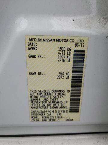 2015 NISSAN ALTIMA 2.5 - 1N4AL3AP4FC455780