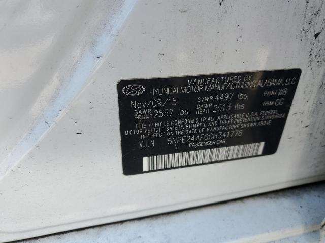 Lot #2445673490 2016 HYUNDAI SONATA SE salvage car