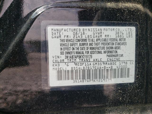 2019 NISSAN SENTRA S - 3N1AB7AP9KY219179