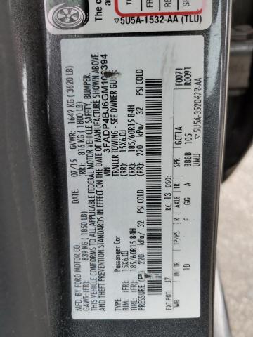 2016 FORD FIESTA 3FADP4BJ6GM106394