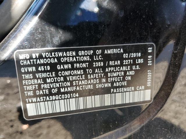 2016 VOLKSWAGEN PASSAT S - 1VWAS7A39GC030104