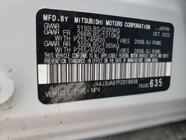 2023 Mitsubishi Outlander Se VIN: JA4J3UA87PZ018938 Lot: 47609834