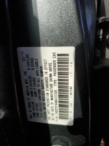 2011 Honda Accord Exl VIN: 1HGCP2F88BA101206 Lot: 48531174