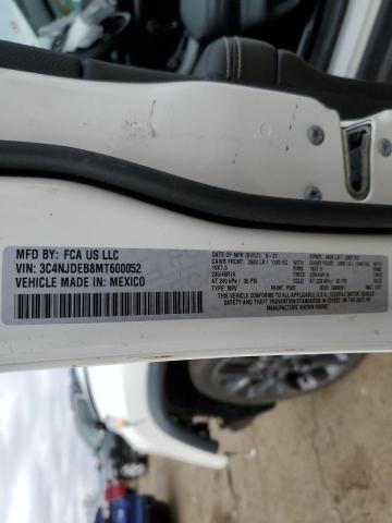 2021 JEEP COMPASS 80 3C4NJDEB8MT600052
