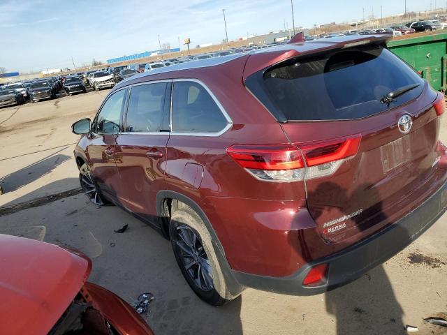 VIN 5TDJZRFHXKS729585 2019 Toyota Highlander, SE no.2