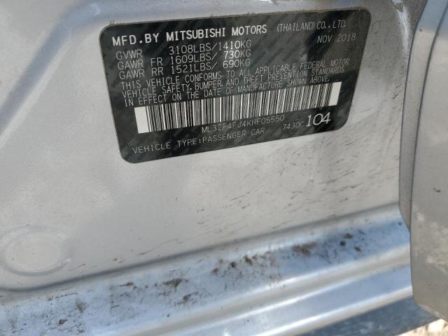 2019 MITSUBISHI MIRAGE G4 - ML32F4FJ4KHF05550
