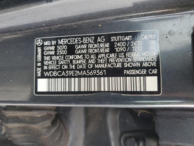 WDBCA39E2MA569361 | 1991 MERCEDES-BENZ 560 SEL