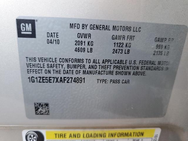 2010 Chevrolet Malibu Ltz VIN: 1G1ZE5E7XAF274891 Lot: 45095484