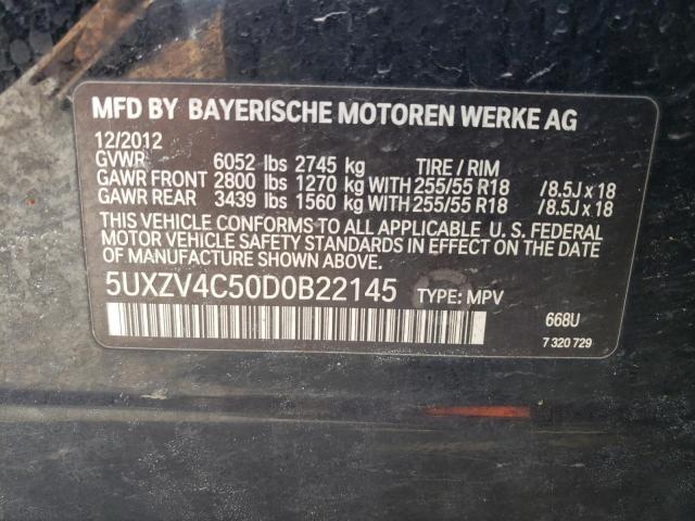 2013 BMW X5 xDrive35I VIN: 5UXZV4C50D0B22145 Lot: 49198144
