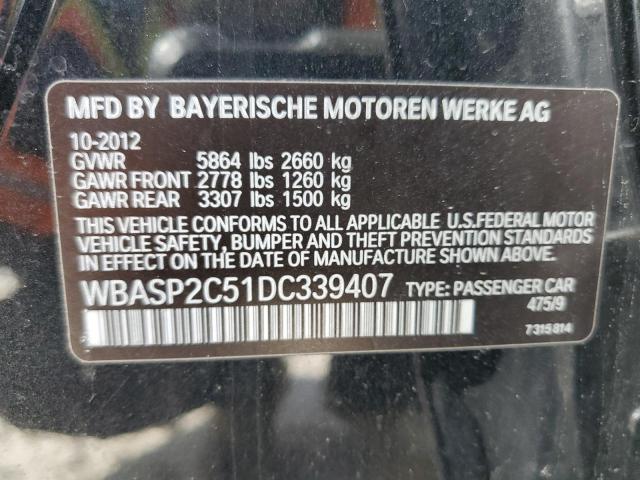 VIN WBASP2C51DC339407 2013 BMW 5 Series, 535 Xigt no.12