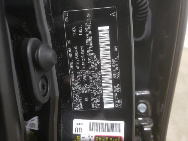 VIN 5TDKBRCH1PS574882 2023 Toyota Highlander, Hybri... no.13