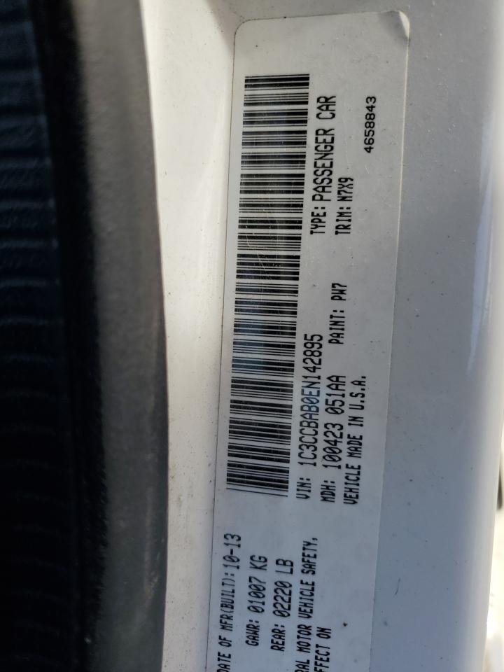 2014 Chrysler 200 Lx vin: 1C3CCBAB0EN142895