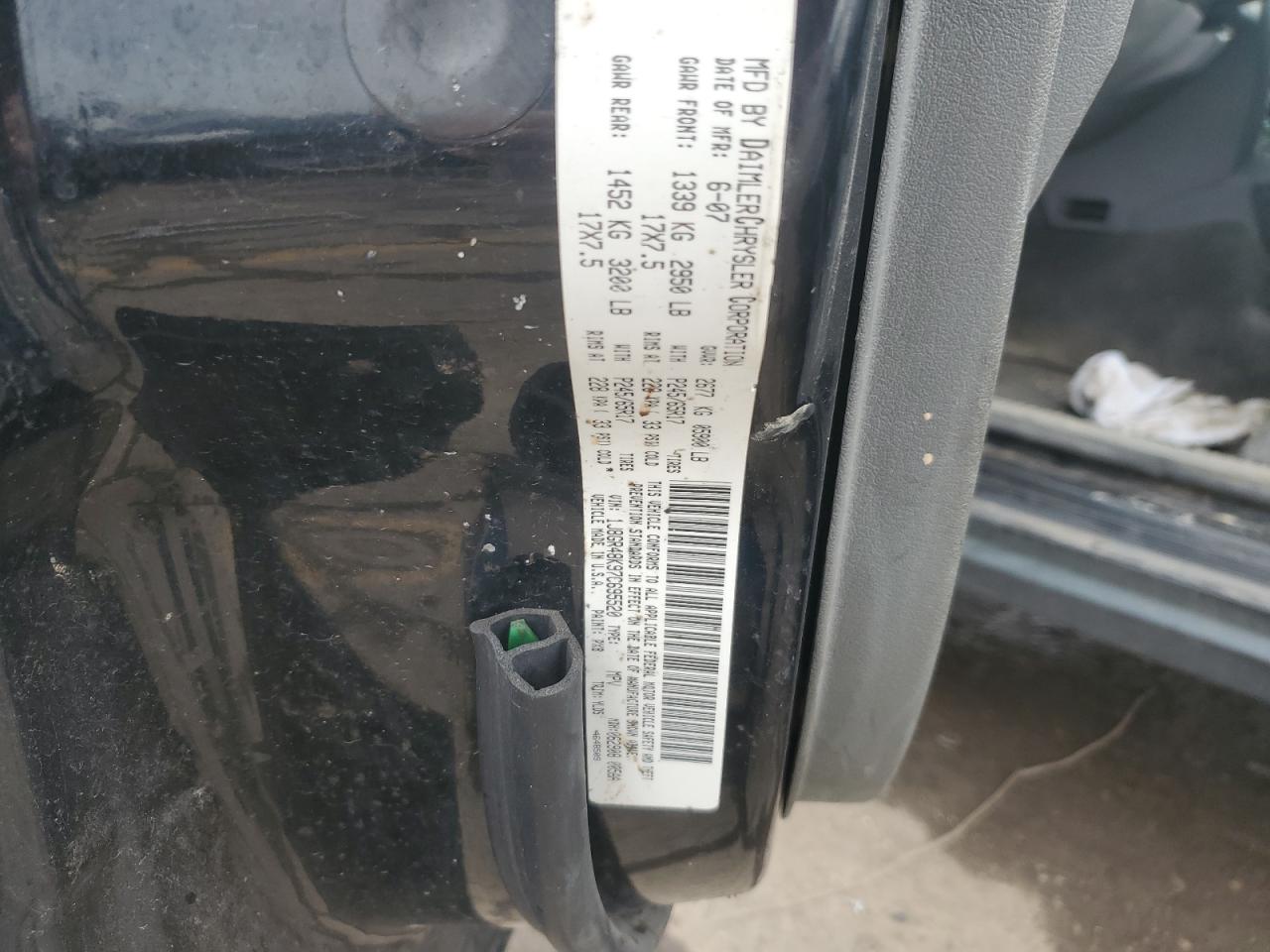 1J8GR48K97C695520 2007 Jeep Grand Cherokee Laredo