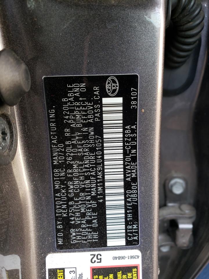 4T1M11AK9LU401057 2020 Toyota Camry Se