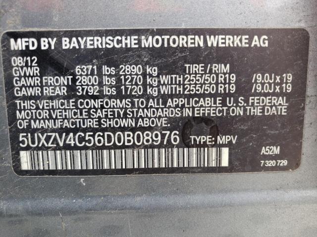 VIN 5UXZV4C56D0B08976 2013 BMW X5, Xdrive35I no.12