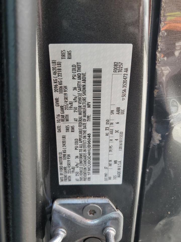 1FMCU0GD4HUB96048 2017 Ford Escape Se