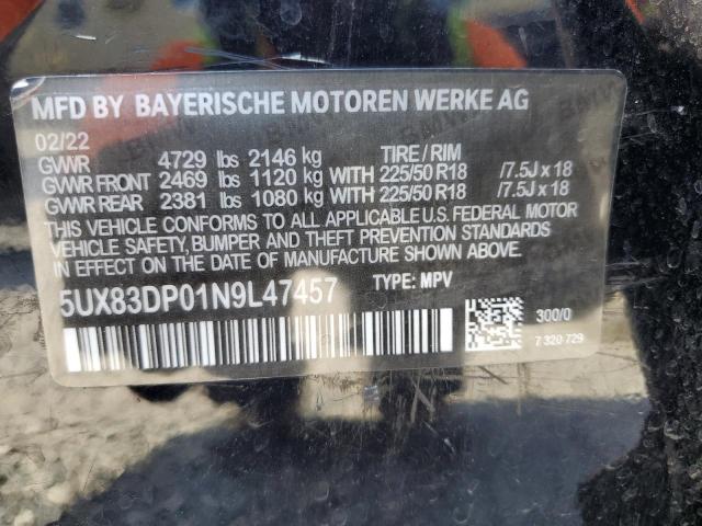2022 BMW X3 M40I 5UX83DP08N9K17708