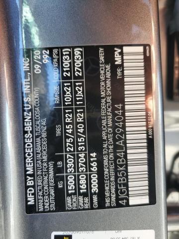 2020 MERCEDES-BENZ GLE 450 4M - 4JGFB5KB4LA294044