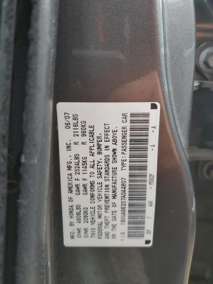 19UUA66207A044807 2007 Acura Tl