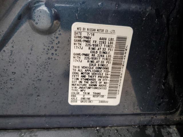 2016 Nissan Rogue S VIN: JN8AT2MT1GW024153 Lot: 46029284