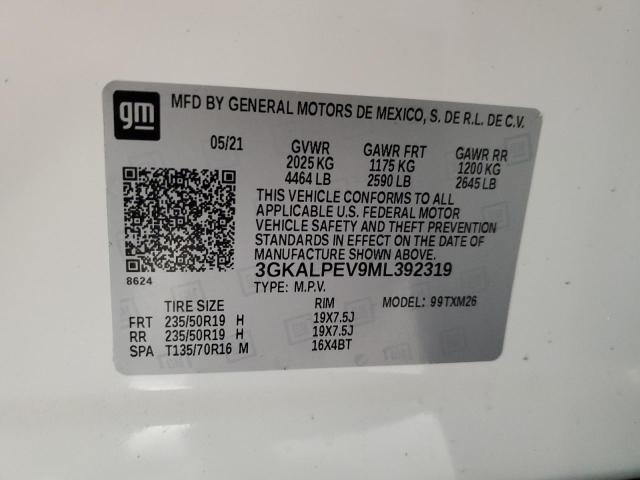 2021 GMC Terrain Slt VIN: 3GKALPEV9ML392319 Lot: 46634664