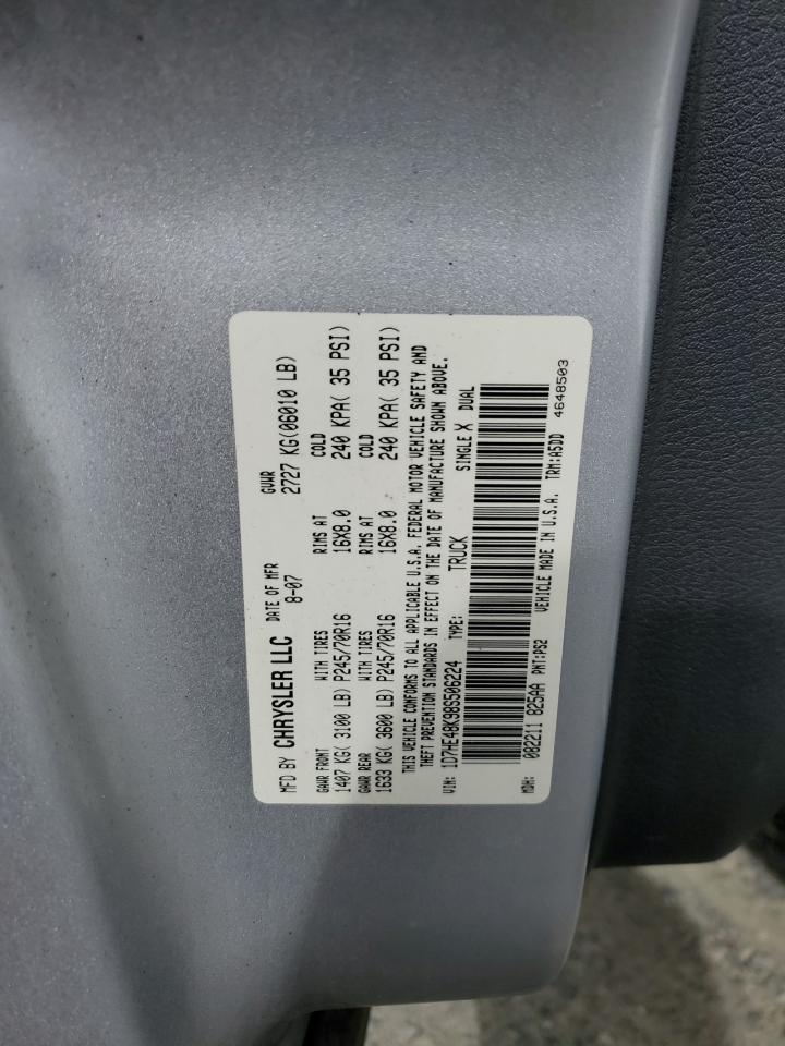 1D7HE48K98S506224 2008 Dodge Dakota Quad Slt