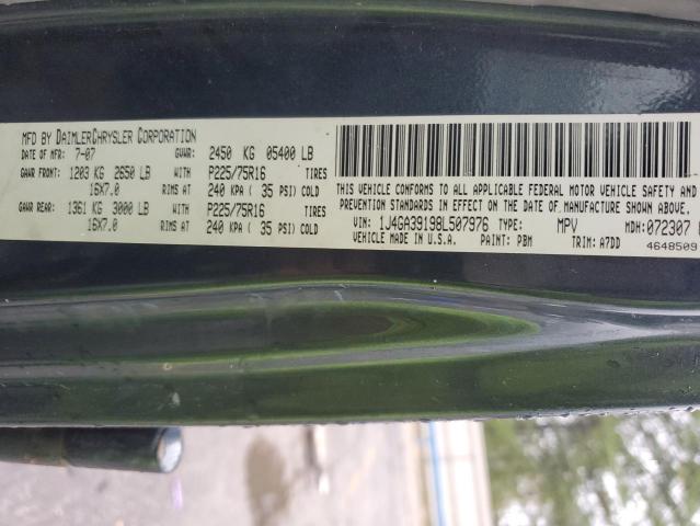 2008 Jeep Wrangler Unlimited X VIN: 1J4GA39198L507976 Lot: 45352224