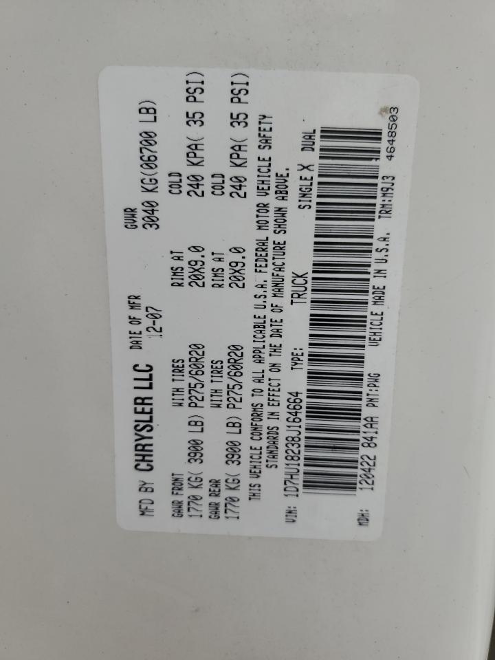 1D7HU18238J164664 2008 Dodge Ram 1500 St