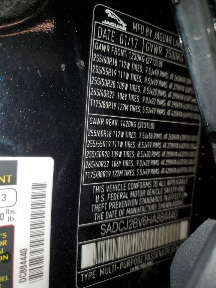 SADCJ2BV6HA884440 2017 Jaguar F-Pace Premium
