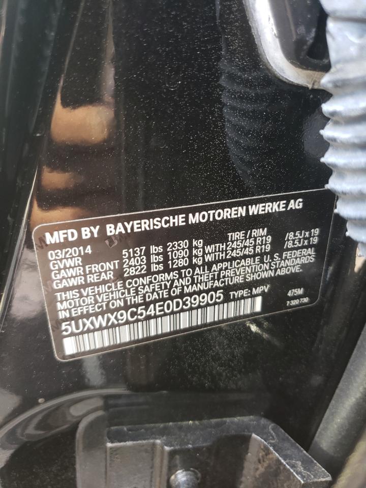 5UXWX9C54E0D39905 2014 BMW X3 xDrive28I