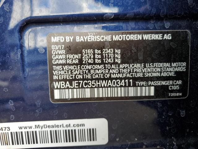 2017 BMW 540 XI WBAJE7C35HWA03411