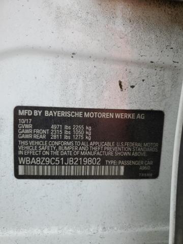 2018 BMW 330 XIGT WBA8Z9C51JB219802