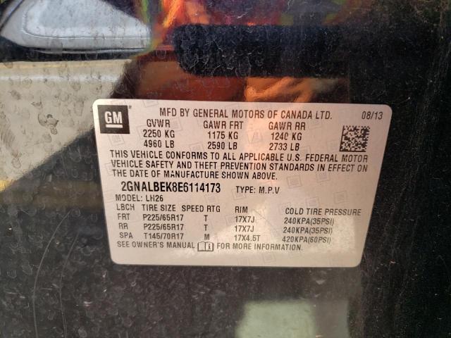 2014 Chevrolet Equinox Lt VIN: 2GNALBEK8E6114173 Lot: 46239924