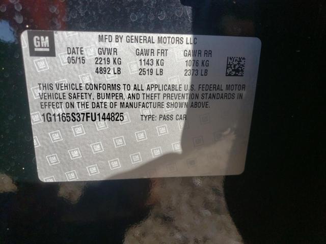 2015 Chevrolet Impala Ltz VIN: 1G1165S37FU144825 Lot: 45948064