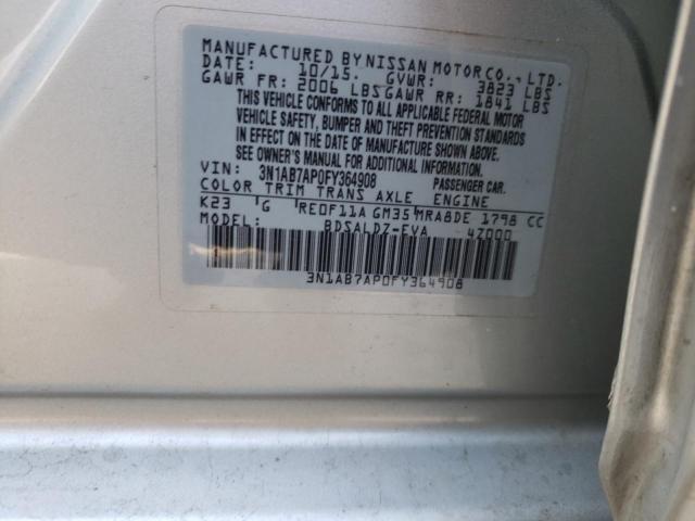 2015 NISSAN SENTRA S - 3N1AB7AP0FY364908