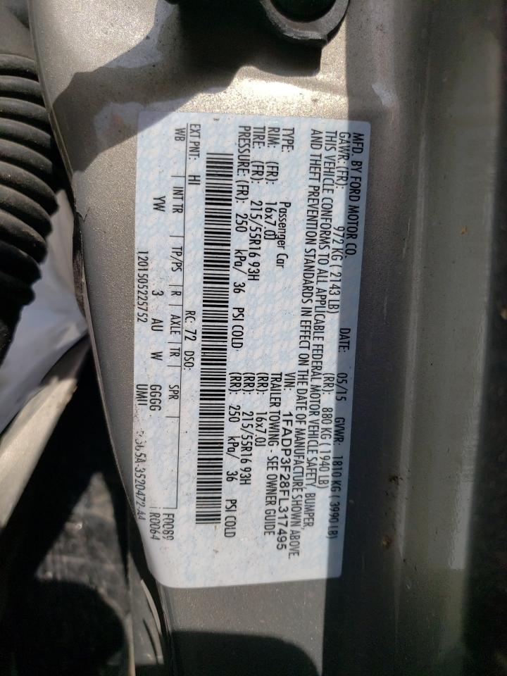 1FADP3F28FL317495 2015 Ford Focus Se